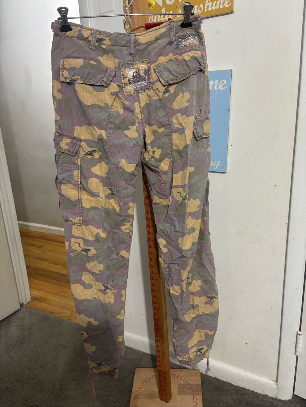 Da-Nang Purple & Tan Camouflage Cargo Pants